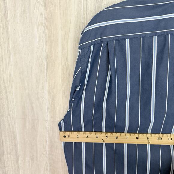 Abercrombie & Fitch Shirt Men XL Muscle Shirt Striped Button Down Long Sleeve - Picture 9 of 12